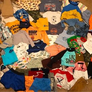 Baby boy bundle, mainly 18-24 months. Some 2t a few pieces w minor staining free